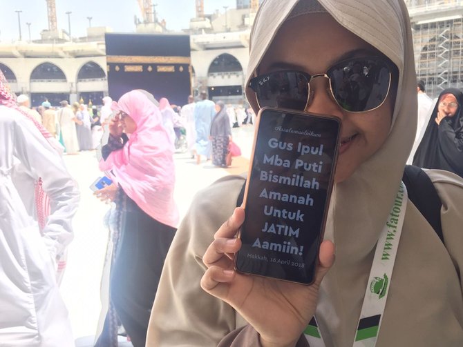 gita saat umrah di tanah suci