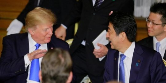 Temui Trump, PM Jepang bahas masalah rudal Korea Utara