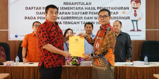 KPU Solo tetapkan daftar pemilih tetap Pilgub Jateng 401.090