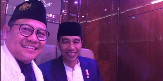 Jokowi satu pesawat dengan Cak Imin, ini yang dibahas