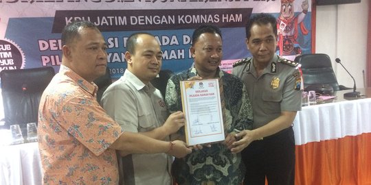 Tak terdeteksi isu SARA, Pilgub Jatim dijadikan project percontohan Komnas HAM