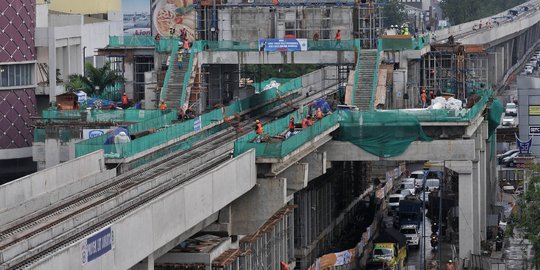 Progres proyek LRT Kelapa Gading-Velodrome capai 70 persen