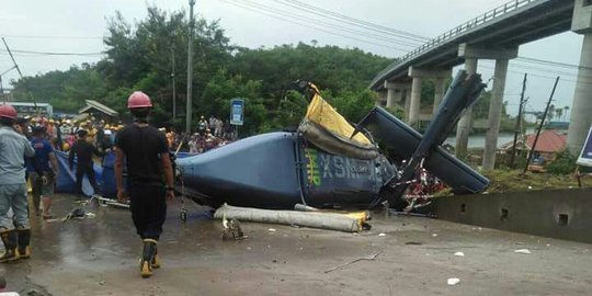 Helikopter jatuh di Area Tambang PT IMIP, 1 tewas tertimpa baling-baling