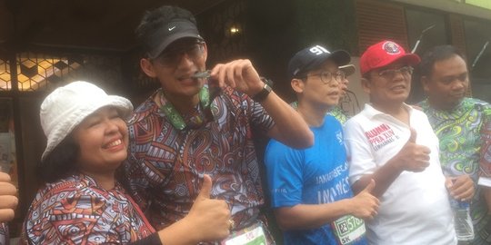 Lewat olahraga lari, Sandiaga promosikan Asian Games 2018