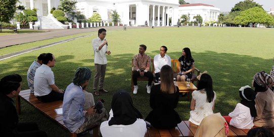 Presiden Jokowi temui para konten kreator XYZ Day 2018 di Istana Bogor