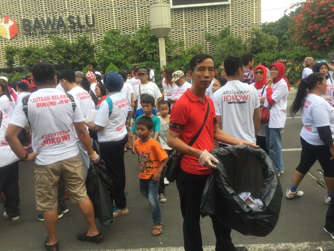 relawan jokowi di bundaran hi