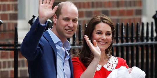 7 jam usai lahiran, Kate Middleton langsung pulang