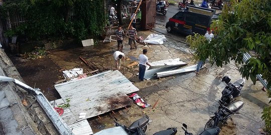 Baru selesai dibangun, rumah Kabul rusak diterjang puting beliung