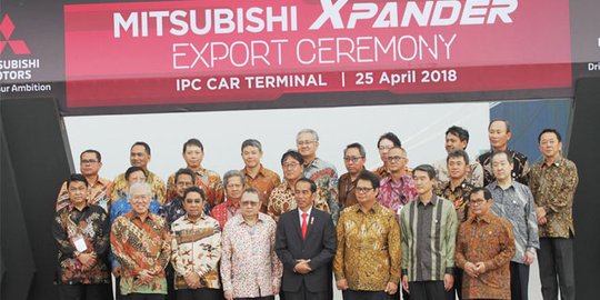 Presiden Jokowi saksikan ekspor perdana Mitsubishi Xpander ke Filipina