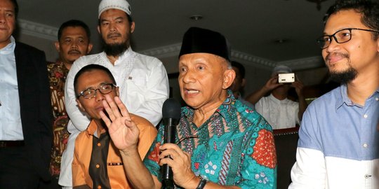 Amien Rais sebut pertemuan PA 212 dengan Jokowi tak bahas Pilpres