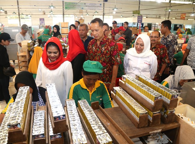 puti kunjungi pabrik rokok kretek di bojonegoro