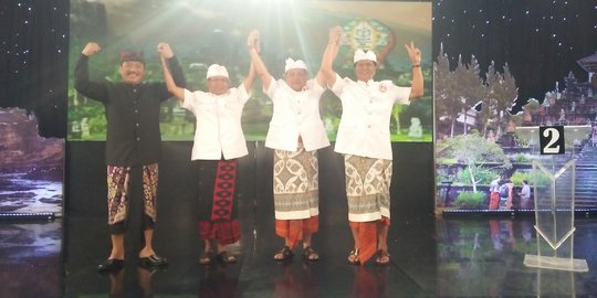 Debat Pilgub Bali, Wayan Koster janji bekerja total, Rai Mantra tolak reklamasi