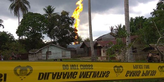 Aroma gas masih terasa di sumur minyak meledak di Aceh