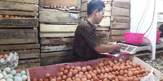 Harga telur ayam mulai merangkak naik jelang puasa