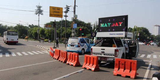 Imbas aksi May Day, Polantas rekayasa lalu lintas