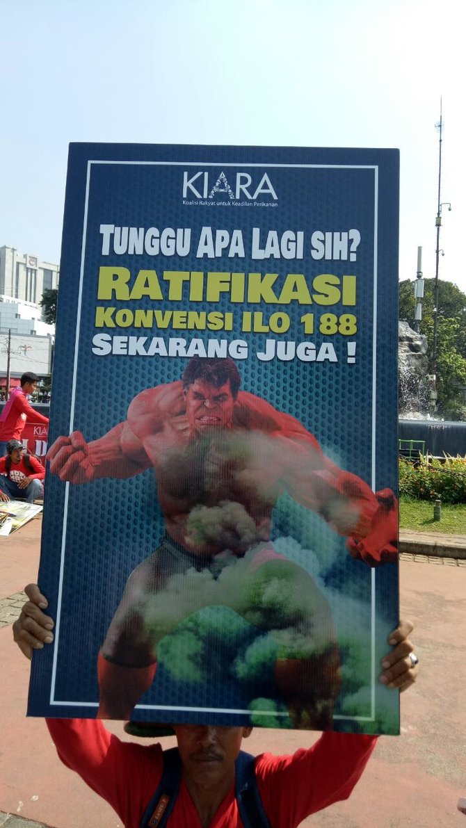 poster buatan koalisi rakyat untuk keadilan perikanan