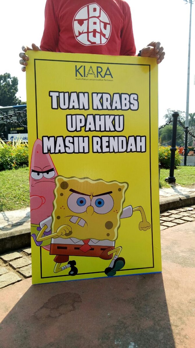 poster buatan koalisi rakyat untuk keadilan perikanan