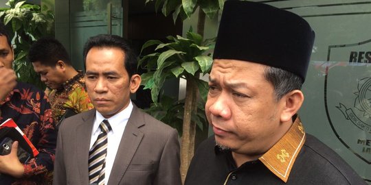 Pagi ini, Fahri kembali diperiksa terkait laporan terhadap Presiden PKS