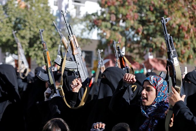 anak dan perempuan yaman dukung houthi