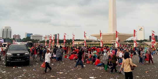 Sandi minta insiden bagi sembako di Monas tak dipolitisir