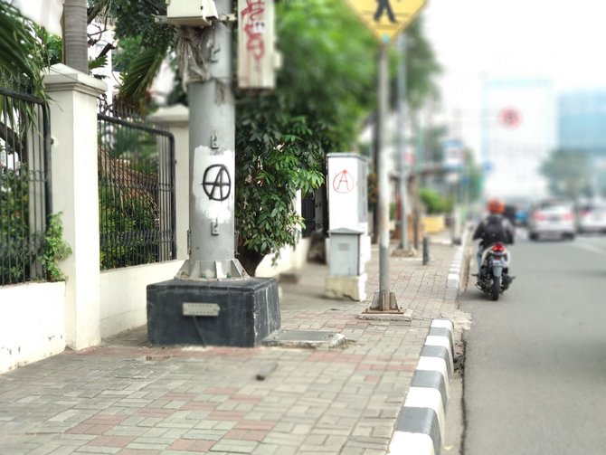 Banyak Coretan Simbol Anarki Di Kawasan Menteng Merdeka Com