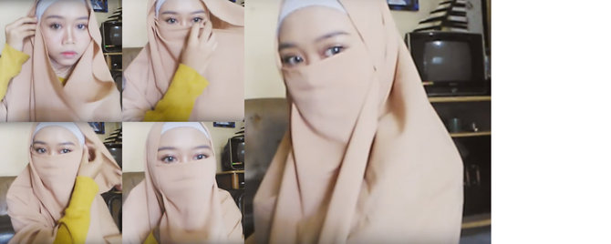 Bagi Yang Ingin Menutup Aurat Dengan Cadar Berikut Ini Kami Tampilkan Cara Memakai Hijab Bercadar Yang Syari