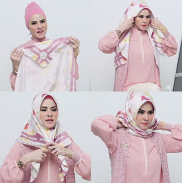 Tutorial Hijab Saudia Segitiga