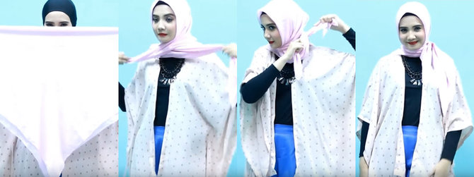 Cara Memakai Hijab Syar I Instan