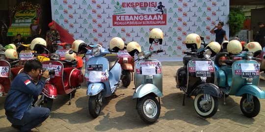 Jaga keberagaman, Muhammadiyah & komunitas Vespa keliling RI bersihkan rumah ibadah