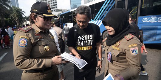 Pengunjung car free day dilarang mengenakan atribut berbau politik