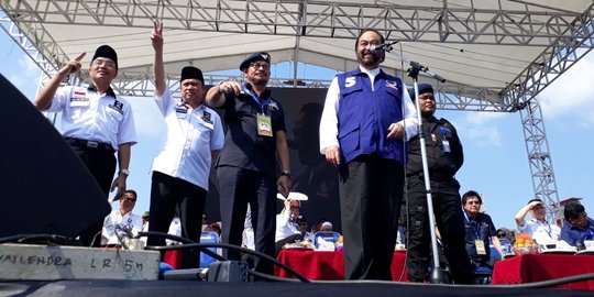 Surya Paloh & Yasin Limpo jadi jurkam Cawalkot Palembang Sarimuda