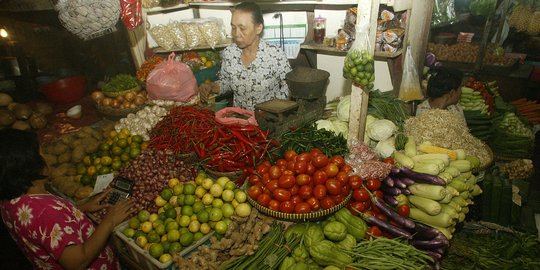 Cek di  sini harga  sayuran di  pasar  tradisional di  awal 