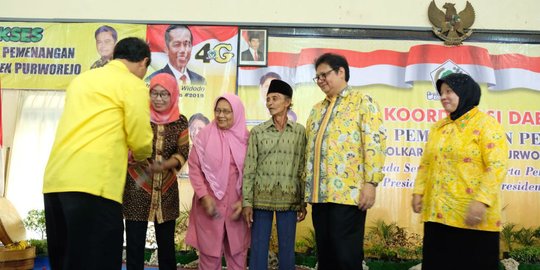 Ketum Golkar Airlangga: Kita perlu kerja, kerja, kerja terus