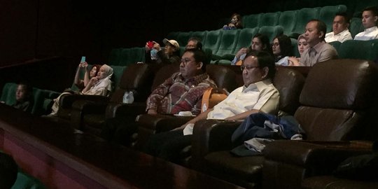 Prabowo dan Fadli Zon nobar film 212 The Power of Love di Epicentrum Kuningan