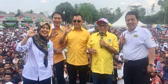 Wanbin dan Sekjen Golkar kampanye menangkan Arinal-Nunik di Pilgub Lampung