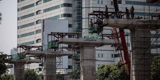 Progres proyek LRT Cawang-Dukuh Atas capai 22 persen