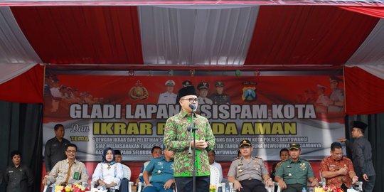 Polres Banyuwangi gelar simulasi pengamanan pilkada