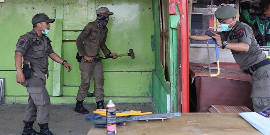 Jadi sarang prostitusi, bangunan sekitar Terminal Sunan Kalijaga dibongkar