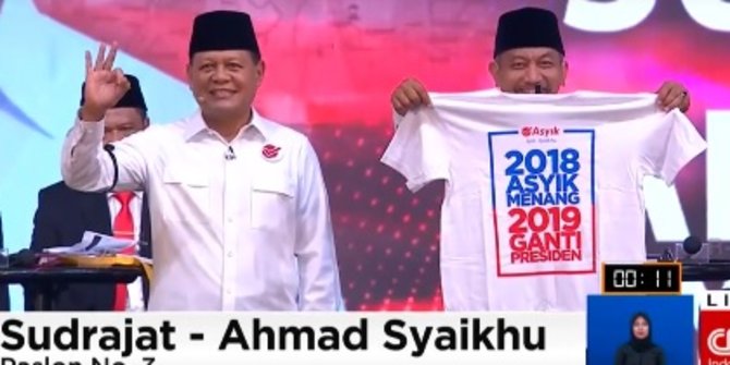 Ricuh kaos ganti presiden di debat Pilgub Jabar Deddy 