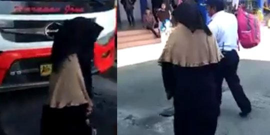 Kabur dari pesantren pakai cadar, santriwati ini malah berurusan dengan polisi