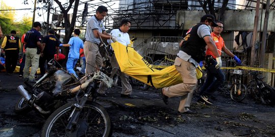 Polisi musnahkan bom milik pelaku teror Surabaya dan Sidoarjo