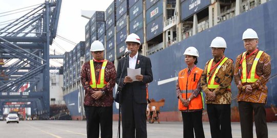 Presiden Jokowi lepas ekspor ke Amerika Serikat
