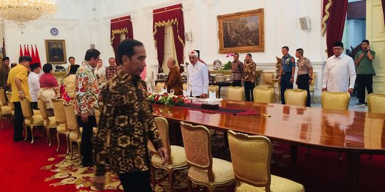 Jokowi terima BPIP dan tokoh lintas agama di Istana Merdeka