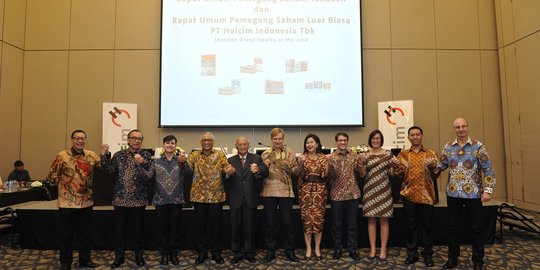 Pemegang saham menyetujui hasil RUPS Holcim Indonesia