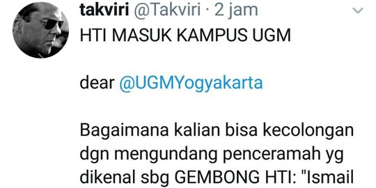 Jubir HTI jadi pembicara di UGM, panitia berdalih mengundang secara personal