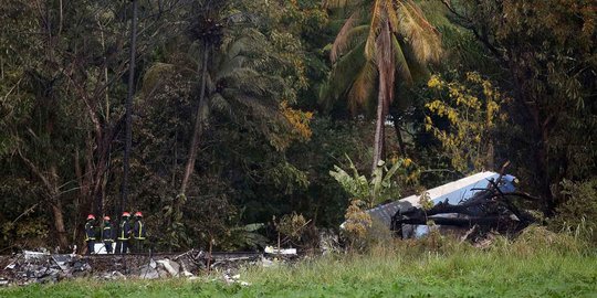 Pesawat jatuh di Kuba, lebih dari 100 orang tewas