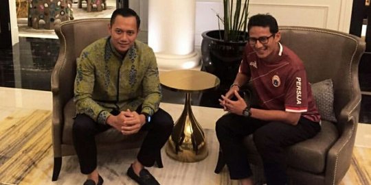 AHY ketemu Sandiaga, Demokrat merapat ke koalisi Prabowo?