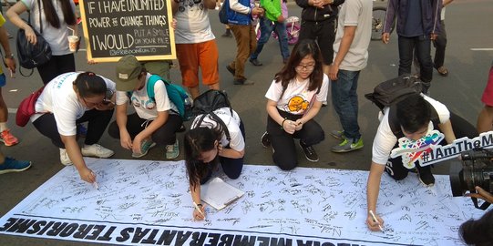 CFD dihiasi 1.000 tandatangan dukung Polri berantas terorisme