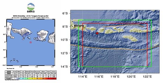 Gempa 4,8 SR guncang selatan Bali dan NTB