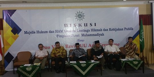 Masukan Muhammadiyah untuk revisi UU Terorisme